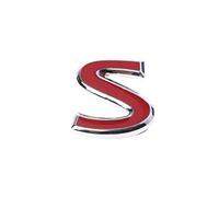 FATTERYU Insignia de metal rojo S para Infiniti Q50 Q50L Q30 Q70