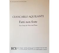 Fatti non foste - Soprano/High Voice and Piano - Book