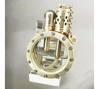 Fatto a Mano Puro Rame benzina accendino al quarzo Trasparente visibile del serbatoio dell'olio accendini portatile Rotondo Vintage Collezione antica Regalo per l'uomo (Colore: Oro)