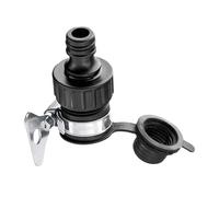 Faucet Adapter Connector - 1/2 & 5/8 Inch Tap Fitting | ABS Stainless Steel Water Hose Adapter - twist on garden kitchen washing machine dishwasher plumbing connector use