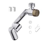 Faucet Extender Swivel, 4-Mode Water Sprayer Attachment, Adjustable 1080° Twist Faucet Extension With Built-In Filter, Kitchen Bathroom Shower Tap Adapter, Hotel Dorm Apartment Use, Reusable Flexible