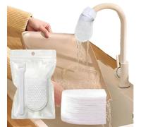 Faucet Filter Cotton Bag, 50/100 Pack Universal Faucet Filter Bag for Kitchen Sink, Water Splash Guard for Faucets Up to 2.5cm, Easy Install Replacement Bags (50PCS)