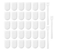 Faucet Filter Cotton Bags - 30 Pieces Splash Proof Sediment Traps, Universal Slip On Sleeves, Portable Sink Strainer Pouches, Low Pressure Fixture Sock, Rust Capture Sock | For Bathroom Sink