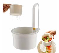 Faucet Han-ging Filter Basket,Sink Strainer Basket with Bottom Release,Kitchen Sink Waste Catcher,Hanging Dumping Kitchen Food Catcher,Easy To Rinse And Reuse (C)