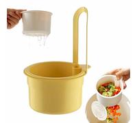 Faucet Han-ging Filter Basket,Sink Strainer Basket with Bottom Release,Kitchen Sink Waste Catcher,Hanging Dumping Kitchen Food Catcher,Easy To Rinse And Reuse (B)