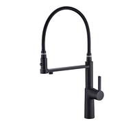 Faucet Kitchen 3 Way, Kitchen Faucet Black Brass Water Cold and Hot Drinking Water Swivel Sink Faucet Kitchen Water Filter Faucet,