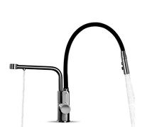 Faucet Kitchen 3 Way, Kitchen Faucet Brass Kitchen Drinking Water Faucet for Water Filter Sink Faucet, Grey