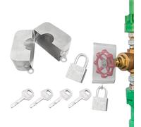 Faucet Lock - Stainless Steel Garden Bib Gate Valve Protection, Spigot Lock | Water Faucet Locks, For Unauthorized Use Vandalism Theft And Bandit