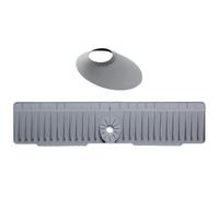 Faucet Mat Kitchen Sink - Functional Elegant 15 Degree Sloped 27.5, Portable, Inch Silicone Protector, Splash Guard Home Bathroom Under | Multipurpose Outdoor Indoor Utility Sturdy