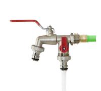 Faucet para exteriores, espiga a prueba de heladas de 3/4 pulgadas, diseño de salida para flujo de agua eficiente, construcción duradera de latón con función resistente a las fugas, característica de