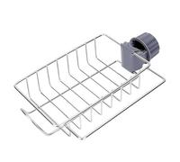 Faucet Rack - Stainless Steel Sink Organizer, Detachable Tap Drain Holder, Easy Installation Kitchen Storage Accessory | Sponge Soap Scrubber Dish Drying Basket For Bathroom Counter Space Saving