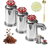 Faucet-Shaped Coffee Mug - Novelty Beverage Cup, 350ml Novelty Faucet Shaped Mug with Rotating Lid and Ergonomic Handle, Premium Ceramic Material Construction, for Home Office Cafe (3pcs)