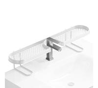Faucet Sink Storage, Modern Kitchen Tool, 4.53x5.04x23.23 Inches Compact Organizer with Sturdy Build, Sponge Rack Accessory, U Shape Holder with Style, Bathroom Countertop Organizer for Apartment
