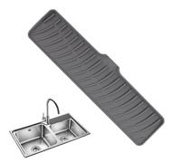 Faucet Splash Guard - 42x10x1.3cm Kitchen Sink Drainer Mat | Non-Slip Mat, Faucet Splash Guard, Counter Protector, Dish Drying Pad For Sink, Bathroom, Coffee Machine & Bar