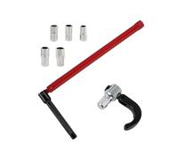 Faucet Wrench Carbon Steel Plumber Socket Wrench with 5 Sockets and 1 Chuck Tap Back Nut Wrench Kit