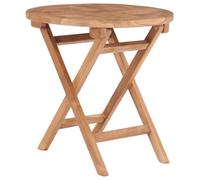faucqel Mesa de jardín plegable de madera de teca, 45 x 45 cm, resistente a la intemperie, mesa auxiliar para exterior, terraza, terraza, mesa auxiliar para exteriores, estable, ahorra espacio