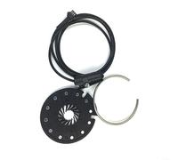 Fauhapyway 12 imanes Split PAS Sensor para Kunteng E-Bike, KT-D12L Pedal Assist con LED, lado izquierdo ABS (conector SM)