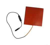 Fauhapyway 12V 100W Silicona Almohadilla de Calefacción Mat Bolsa de Alimentos Calientes, 28X28cm Calentador Flexible Transferencia de Calor Rápida Termostato Integrado Sobrecalentamiento