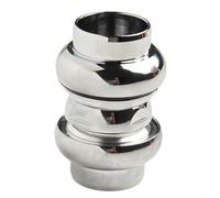 Fauhapyway 2.5 cm Roscado Bicicleta Auricular Aleación de aluminio CNC Rodamiento para bicicletas de carreras de engranaje fijo 22.2mm Diámetro de la horquilla 30Mm Tubo de cabeza interior (Plata)