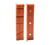 Fauhapyway 2 almohadillas suaves para mandíbula de tornillo de banco, tejido liso en forma de V (5 pulgadas, naranja E)