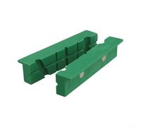 Fauhapyway 2 almohadillas suaves para mandíbula de tornillo de banco, tejido liso en forma de V (6 pulgadas, verde C)