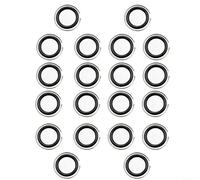 Fauhapyway 20 clips de retención de 1/2 pulgada con juntas tóricas para llave de impacto, broche de hierro para kit antidesprendimiento de anillo.