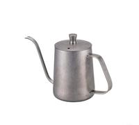 Fauhapyway 304 cafeteras de acero inoxidable con cuello de cisne para verter sobre goteo con boquilla de control de flujo para preparación manual, 350 ml, plata (vintage 350 ml)