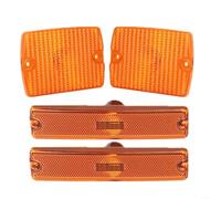 Fauhapyway 4 carcasas de luz de giro lateral ámbar para JeepYJ 1987-1995, 56001424 56001378