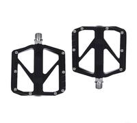 Fauhapyway 4 Rodamientos Pedales de Bicicleta de Montaña Rodamientos Plataforma de Ciclismo Amplia Aleación de Aluminio Con Diseño Antideslizante de Doble Cara Para Bicicleta de Carretera