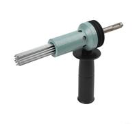 Fauhapyway Adaptador de escalador de aguja de vástago SDS, para martillo eléctrico, removedor de óxido de 18 agujas (verde)