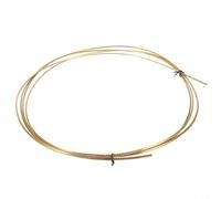 Fauhapyway Alambre de latón para trastes de guitarra de 2,5 m para bajo eléctrico acústico, suministro de luthier invertido de triple esquina, ancho de 1,6 a 2,9 mm