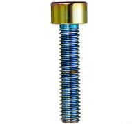 Fauhapyway Aleación de aluminio CNC Diamond Headset Cover Stem Cap con revestimiento al vacío PVD para bicicleta de carretera de montaña vástago 3.2cm rojo (tornillos de colores)