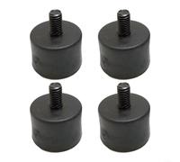 Fauhapyway Almohadilla de pie ajustable de nivelación almohadillas de tornillo de soporte de metal Estera estabilizadora de pies para cinta de correr, equipo de fitness, hilo M6, 4 piezas almohadilla