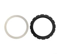 Fauhapyway Anillo de bloqueo central, freno de disco para anillo de cubierta de rotor, tapa de rosca, bicicleta Fulcrum, aleación de aluminio, accesorio de ciclismo, negro, 44 mm