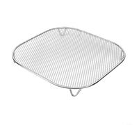 Fauhapyway Bandeja de acero inoxidable para NJ Crispi FN100/FN103, cesta de freidora de aire con rejillas finas, apta para lavavajillas