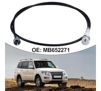 Fauhapyway Cable de velocímetro y odómetro para Mitsubishi Pajero Montero MB652271 Line Direct Fit Reemplazo ABS Metal Negro