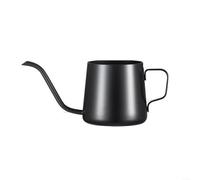 Fauhapyway Cafetera de acero inoxidable con cuello de cisne para verter sobre hervidor de agua manual con boquilla para barista Brewing 350 ml 600 ml (negro 250 ml)