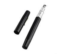Fauhapyway Cañas de pescar telescópicas Pocket Rod Pen Style Portable Mini Travel With Aluminum Alloy Handle for Freshwater Lake River (negro)