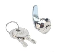 Fauhapyway Cerradura de cajón de aleación de zinc con 2 llaves, cerradura de gabinete resistente, para caja registradora, buzón, archivador, plata, tamaño A 33 x 21,2 x 8,4 mm (A)