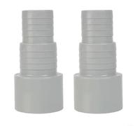 Fauhapyway Conector adaptador de manguera de bomba de piscina, conector de 50 mm para mangueras de 32 mm, 38 mm de diámetro interior, bomba de 800 W (2 piezas)