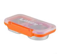 Fauhapyway Contenedor térmico para alimentos 20.5cm Diseño compacto a | Acero inoxidable 304 de grado alimenticio, plástico PP sin BPA, resistente al olor, estante superior apto para lavavajillas