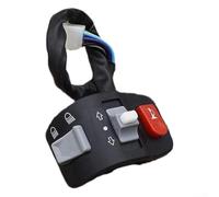 Fauhapyway Control Luces Claxon Giro para moto Pareja Control Luces Claxon | Compatible eléctrico, conector 9 pines, para fácil cableado, sin modificaciones, instalación rápida
