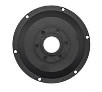 Fauhapyway Cubierta de cubo de motor de bicicleta eléctrica Freno de disco negro de aluminio para volante Ebike sin escobillas Accesorios de rodamiento de rueda de motor (tipo de tornillo 6903)