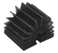 Fauhapyway Cubierta telescópica de fuelle para riel guía lineal HGR20, tela de tres pruebas, resistente al polvo, para fresadora CNC (longitud estirada 300 mm)