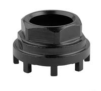 Fauhapyway Extractor de manivela de acero al carbono para bicicleta, herramienta de rodamiento interior de 8 dientes, removedor de anillo de bloqueo para mantenimiento de bicicletas, compatible con