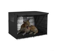Fauhapyway Funda para jaula de mascotas 210D con apertura frontal para | Tela Oxford recubierta 210D, completa para cobertura superior y lateral, entrada frontal grande, reduce el polvo y la