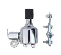 Fauhapyway Generador de dinamo de bicicleta Faro Luz trasera Fuente de alimentación MTB Bicicletas Cabeza cola Lámpara Generador de fricción con soporte de montaje 12V 6W