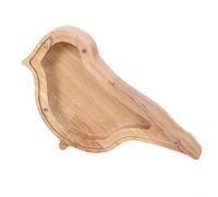 Fauhapyway Hucha de madera con forma de animal para niños, hucha de madera natural con acabado suave, bonita decoración de escritorio para fomentar los hábitos de ahorro (pájaro)