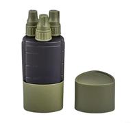 Fauhapyway Juego de coctelera de especias portátil para exprimir, escala graduada, 100 ml, dispensador de condimentos de cocina, contenedor para barbacoa, paquete de 3 (verde)