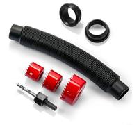 Fauhapyway Kit de desbordamiento de cubo de lluvia, conector de manguera de plástico, junta de sellado, sistemas de recogida de agua de jardín